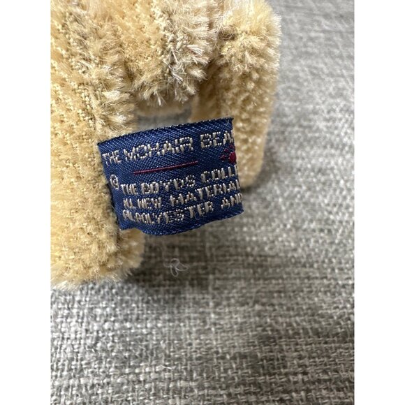 Boyds Bear Mohair Bear Collection Orville Bearington Jointed Plush Green Bow - Picture 7 of 11